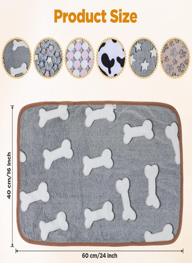 بطانيات Pafeooui المكونة من 6 قطع لخنازير غينيا - أغطية من الصوف الناعم، قابلة للغسل وذات وجهين، مناسبة لأقفاص الحيوانات الصغيرة مثل الهامستر والأرانب والشنشيلة (16 بوصة × 24 بوصة، متعددة الألوان) - Image 2